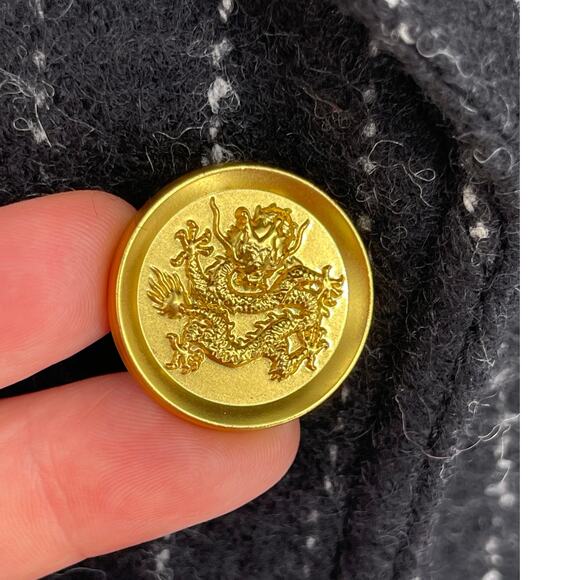 Smythe Birkin Pinstripe Virgin Wool Fitted Cutaway Blazer Jacket In Black size 6 - Picture 6 of 11